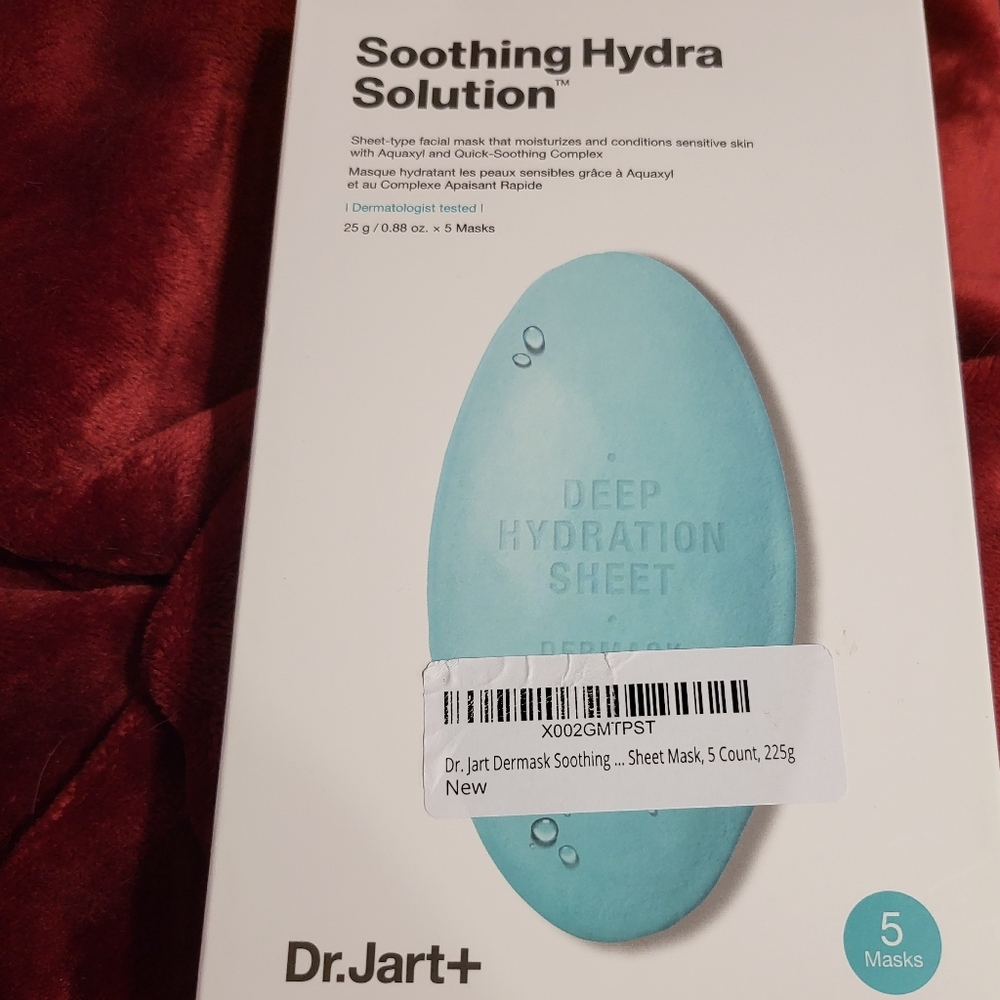 Dr. Jart+ Dermask Soothing Hydra Solution Deep Hydration Sheet Masks